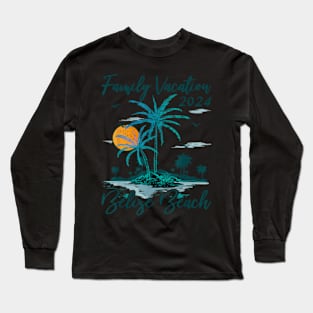 Summer Family Vacation 2024 Belize Beach Long Sleeve T-Shirt